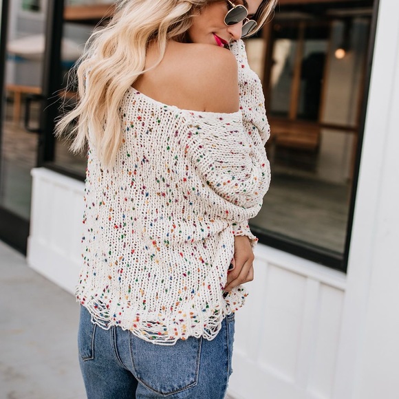 NEW // Icing On The Cake Sweater - Ivory - Picture 7 of 8